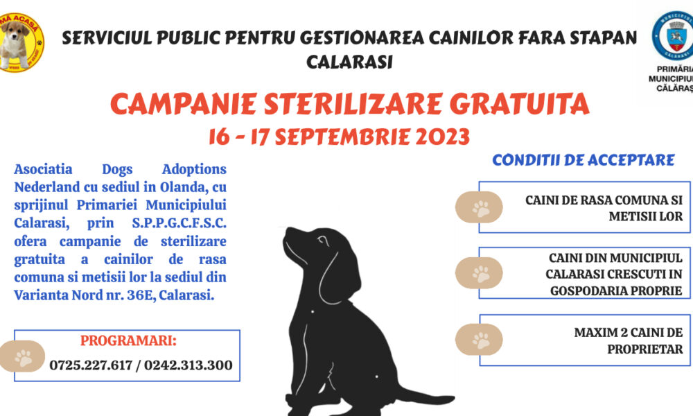 Campanie de sterilizare