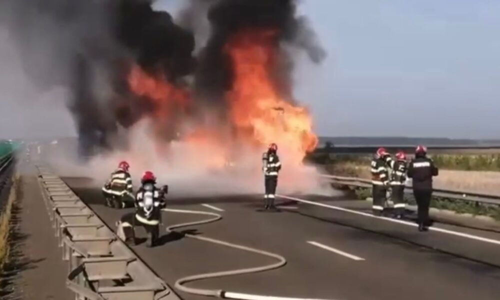 Incendiu TIR A2