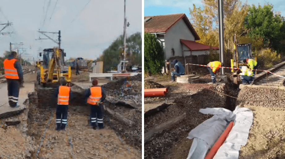 Lucrări calea ferată Lehliu-Gară