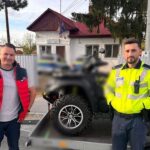 ATV furat din Ungaria, găsit de polițiștii din Grădiștea