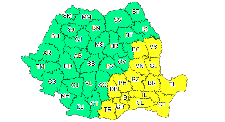 Cod galben vreme rea