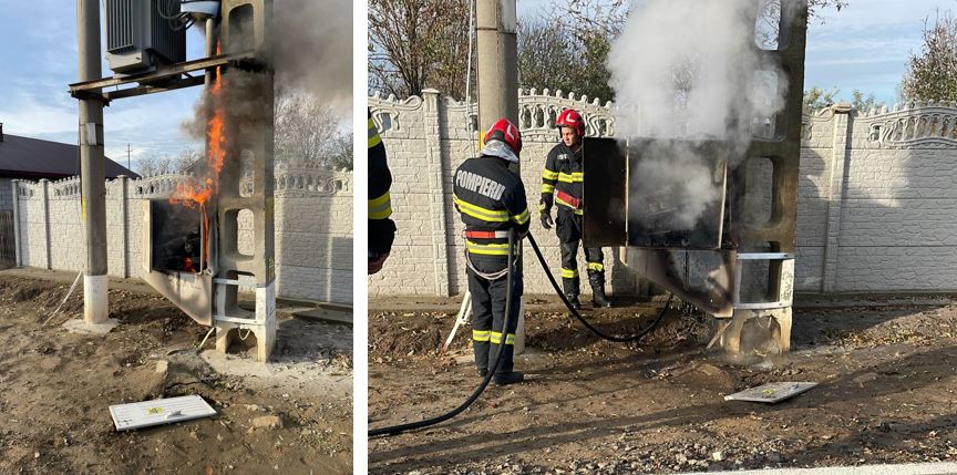 Incendiu transformator Călărași