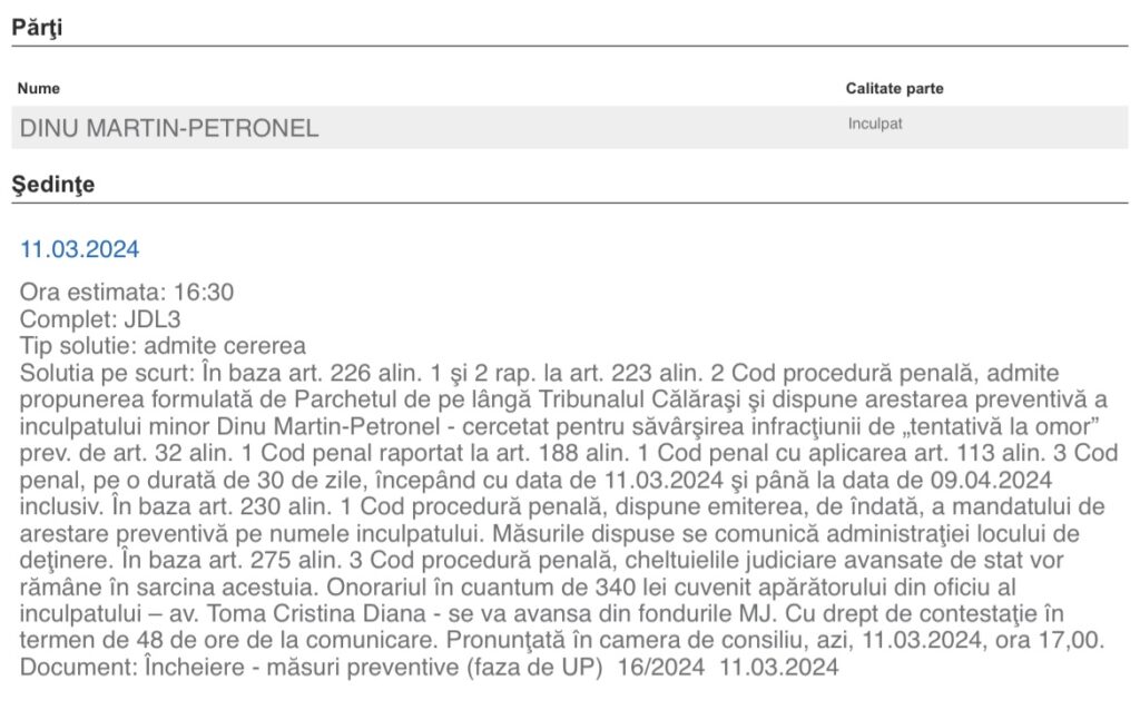 Minuta judecătorească