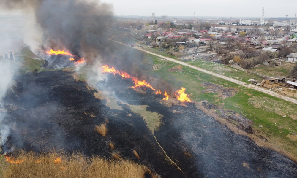 Incendiu de stuf Mircea Vodă