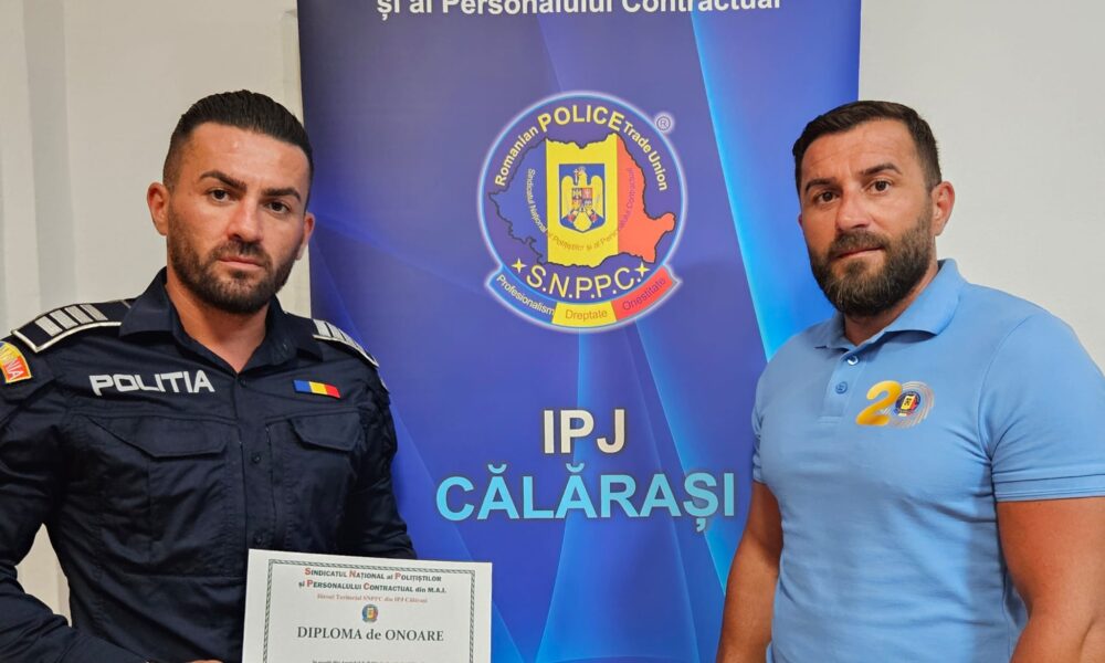 UN POLITIST DIN CĂLĂRAȘI A SALVAT DE LA ÎNEC DOI SOȚI
