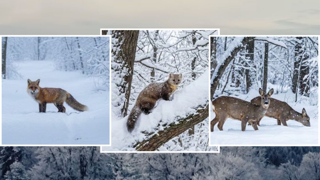 Fauna sălbatică, surprinsă de Romsilva, în zone greu accesibile din pădurile României (FOTO)